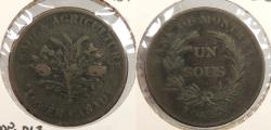 World Coins - CANADA: Lower Canada ND (1838) Bouquet. Halfpenny (Sou) Token