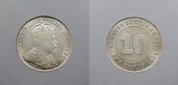 World Coins - STRAITS SETTLEMENTS: 1902 Edward VII 10 Cents