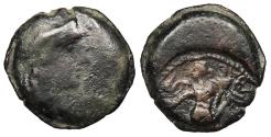 Ancient Coins - Spain Patricia (Corduba) Anonymous c. Mid-2nd century B.C. Quadrans Fine