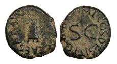 Ancient Coins - Claudius 41-54 A.D. Quadrans Rome Mint VF