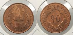 World Coins - NEPAL: 1956 10 Paisa