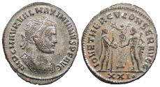 Ancient Coins - Maximianus First Reign: 286-305 A.D. Antoninianus Antioch Mint EF