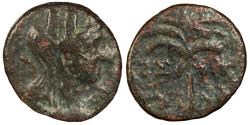 Ancient Coins - Phoenicia Tyre Domitian 81-96 A.D. AE17 Tyre Mint Good Fine