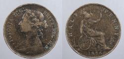 World Coins - GREAT BRITAIN: 1886 Victoria Halfpenny (1/2 Penny)