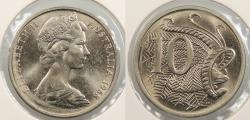 World Coins - AUSTRALIA: 1968 10 Cents