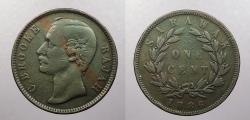World Coins - SARAWAK: 1886 Cent