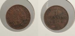 World Coins - GERMAN STATES: Prussia 1865-A Pfenning