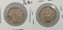 World Coins - PERU Republic 1903-JF 1/2 Dinero
