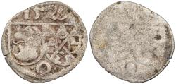 World Coins - GERMAN STATES Ottingen (Öttingen) Carl Wolfgang, Ludwig XV, Martin and Ludwig XIV 1529 Pfennig Near EF