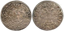 World Coins - GERMAN STATES Pfalz-Zweibrucken Johann I, under Maximilian II HRE 1571 1/2 Batzen (2 Kreuzer) VF