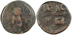 Ancient Coins - Anonymous, Time of Michael IV 1034-1041 A.D. Follis Constantinople Mint Fine