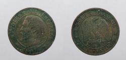 World Coins - FRANCE: 1857-B 2 Centimes
