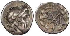Ancient Coins - Achaean League Megara ca. 167-146 B.C. Hemidrachm VF