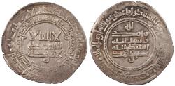 Ancient Coins - Persia Samanid Nasr II ibn Ahmad AH301-331 (914-943 A.D.) Dirham al-Shash mint Good Fine