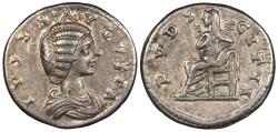 Ancient Coins - Julia Domna 196-211 A.D. Denarius Laodicea ad Mare Mint VF