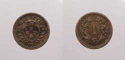 World Coins - SWITZERLAND: 1851-A Rappen