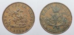 World Coins - CANADA: Upper Canada 1852 Halfpenny Token