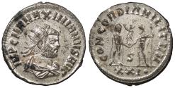 Ancient Coins - Maximianus 286-305 A.D. Antoninianus Cyzicus Mint EF