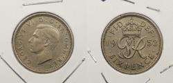 World Coins - GREAT BRITAIN: 1952 Sixpence