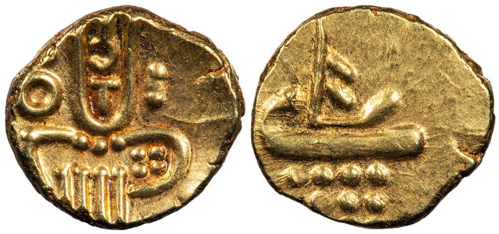 INDIA Nayakas of Chitradurga ND (1565-1779) Fanam UNC | Asian and INDIA Nayakas of Chitradurga ND (1565-1779) Fanam UNC | Asian and