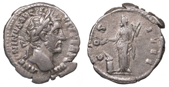 Ancient Coins - Antoninus Pius 138-161 A.D. Denarius Rome Mint VF