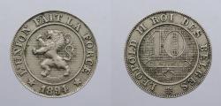 World Coins - BELGIUM: 1894 10 Centimes