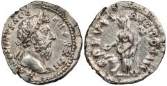 Ancient Coins - Marcus Aurelius 161-180 A.D. Denarius Rome mint EF