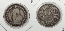 World Coins - SWITZERLAND: 1877 Franc