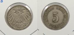 World Coins - GERMANY: 1910-G 5 Pfennig