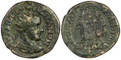 Ancient Coins - Phrygia Cotiaeum Valerian I 253-260 A.D. Tetrassarion Fine