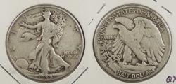 Us Coins - 1938-D Walking Liberty 50 Cents (Half Dollar)