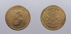 World Coins - INDIAN PRINCELY STATES: Gwalior VS 1999 (1942) 1/2 Anna