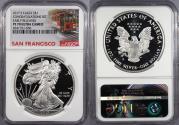 Us Coins - 2017-S Proof Silver Eagle 1 Dollar (Silver) Congratulations Set NGC PF-70 UCAM