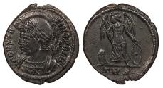 Ancient Coins - Time of Constantine I 317-337 A.D. Follis Trier Mint EF