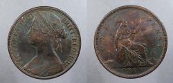 World Coins - GREAT BRITAIN: 1866 Victoria Penny
