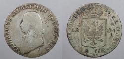 World Coins - GERMAN STATES: Prussia 1804-A 4 Groschen