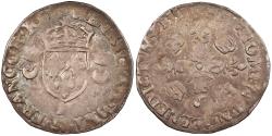 World Coins - FRANCE Henri II 1547-1559 Douzain aux Croissants 1551-P VF