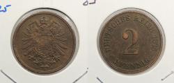 World Coins - GERMANY Empire 1875-C 2 Pfennig