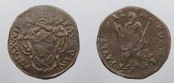 World Coins - ITALIAN STATES: Papal States Yr II (1606) Quattrino