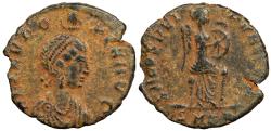 Ancient Coins - Eudoxia, wife of Arcadius 395-404 A.D. AE3 Cyzicus Mint VF