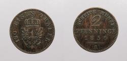 World Coins - GERMAN STATES: Nassau 1856-A 2 Pfennig