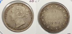 World Coins - CANADA Newfoundland 1896 20 Cents