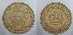 World Coins - DENMARK: 1936 2 Kroner
