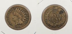 Us Coins - 1861 Indian Head 1 Cent