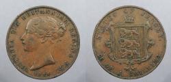 World Coins - JERSEY: 1844 Victoria 1/26 Shilling