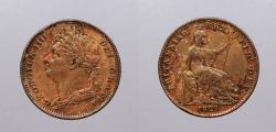 World Coins - GREAT BRITAIN: 1825 George IV Farthing
