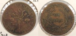 World Coins - CANADA: Lower Canada ND (1838) Bouquet. Halfpenny (Sou) Token