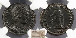 Ancient Coins - Helena, mother of Constantine I 324-328 A.D. Follis Trier Mint NGC EF