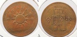 World Coins - CHINA: Yr.26 (1937) Fen (Cent)