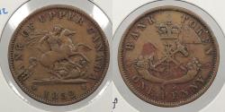 World Coins - CANADA: Upper Canada 1852 Penny Token